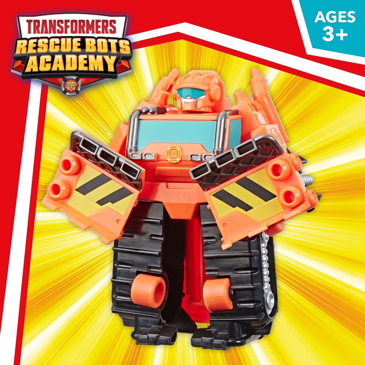 Transformers Playskool Heroes Rescue Bots Academy Wedge The Construction-Bot Converting Toy, 4.5 Figure, Toys for Kids Ages 3 &