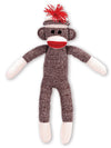 Schylling Brand Classic 20 Retro Sock Monkey Stuffed Animal - Knitted Texture Original Look - Ages 12 Months and Up