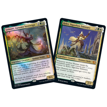 Magic The Gathering Innistrad Midnight Hunt Commander Deck - Coven Counters, Green-White, Cardstock, Model C89610000
