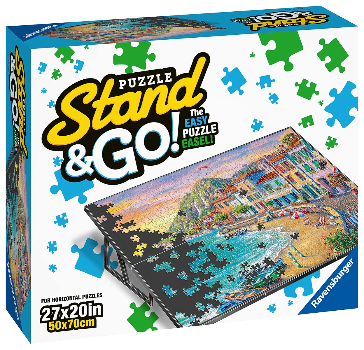 Ravensburger Portable Puzzle Stand - Ideal For Jigsaw Enthusiasts | Sturdy Construction | Supports Puzzles Up To 27 X 20 Inches | Sleek Black Design