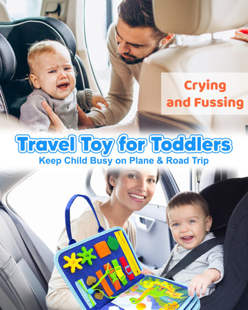 Walenty Toddler Busy Board Montessori Toys For 1 2 3 4 Year Old Boy Birthday Gifts, Busy Book Sensory Learning Toys For Toddlers