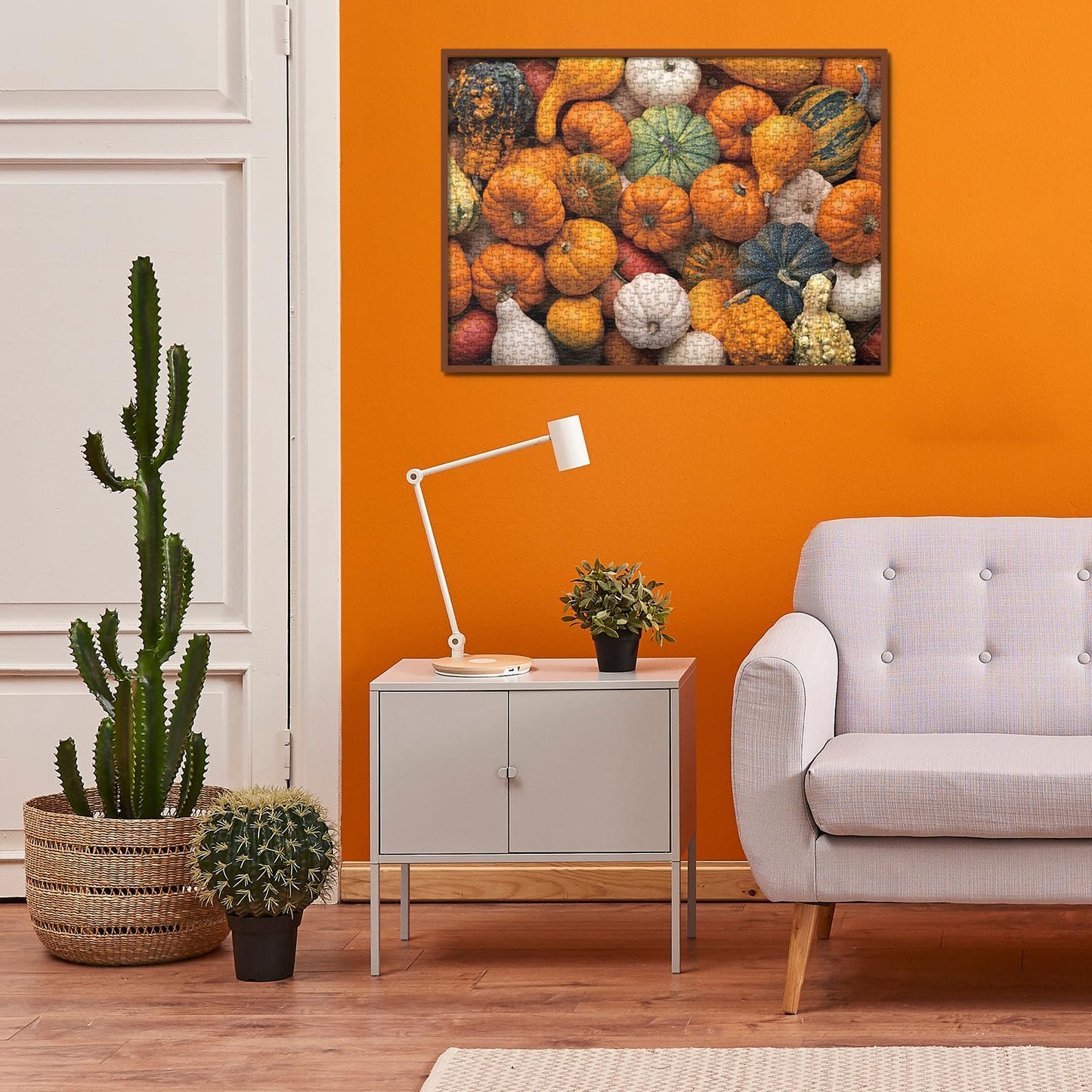Autumn Pumpkin Puzzle For Adult 1000 Piece, Thanksgiving Harvest Fall Puzzle 1000 Piece,Halloween Jigsaw Puzzles As Pumpkin Decoration