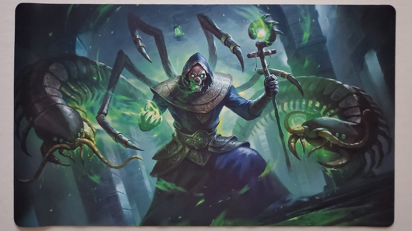 Fantasy North - Venomskull - Summon: Plague Crawlers - Tcg Playmat And Mouse Pad - 24 X 14 Inches