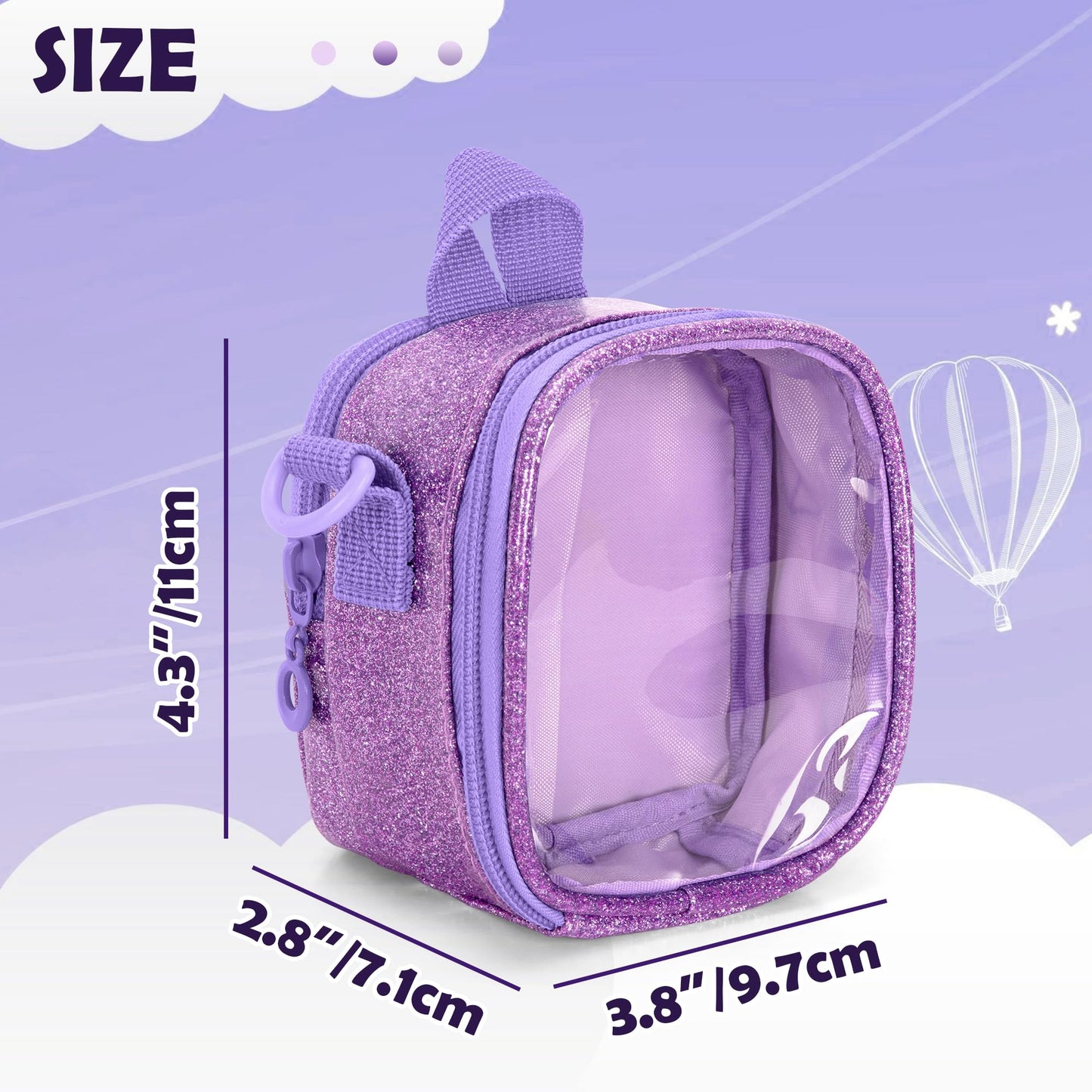 Lodrid Travel Carrying Case Compatible With Bitzee Interactive Toy Digital Pet, Storage Bag With Adjustable Shoulder Strap For V