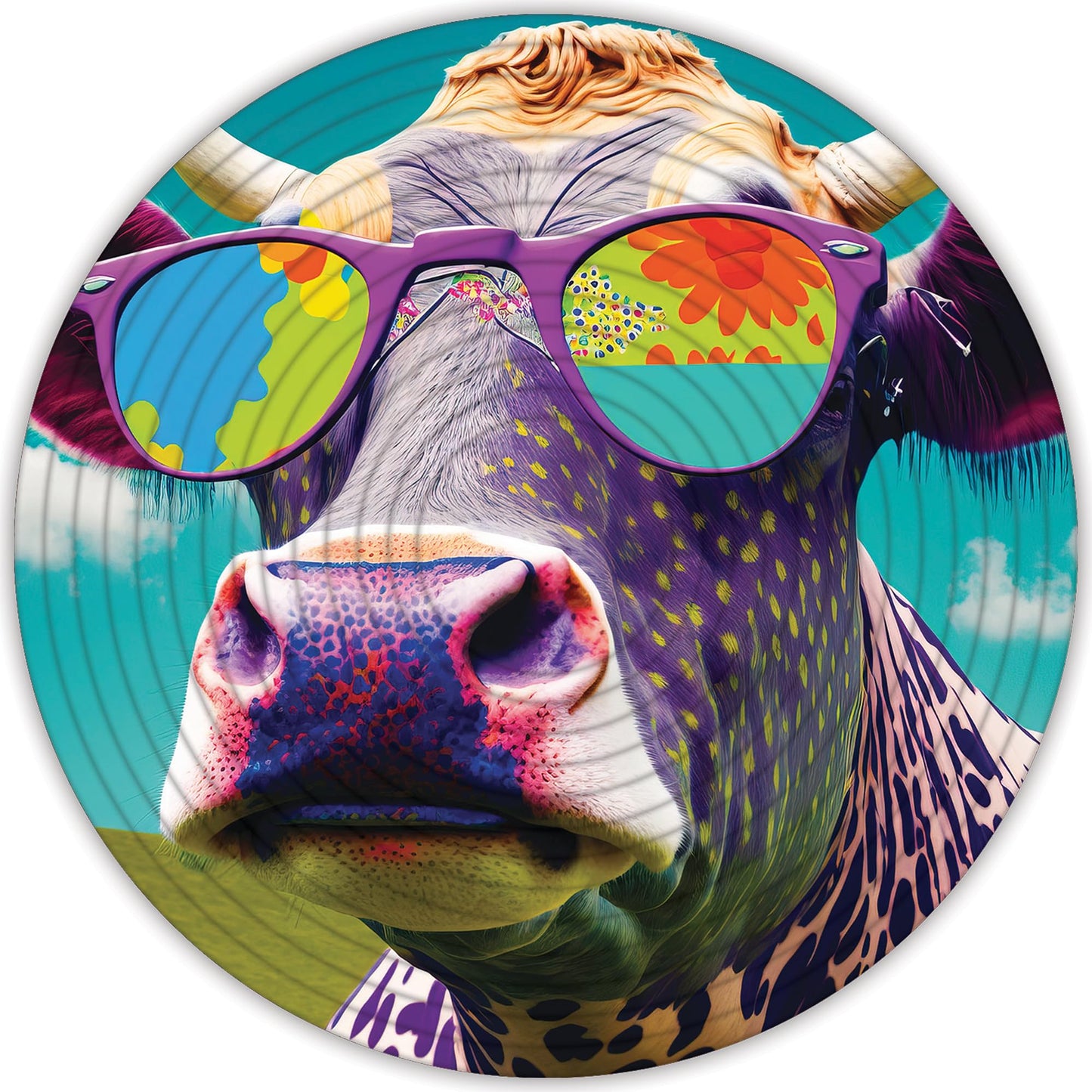 Spin Flip Puzzle: Hippy Dog & Cow, 14 Rings, 3D Puzzle, Challenging, Fun, Interactive Brain Teaser For Kids And Adults, Fidget T