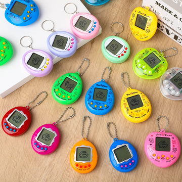 Jerify 36 Pieces Virtual Electronic Digital Pet Toys Retro Handheld Game Nostalgic 90S Toy With Key Chain For Boys Girls