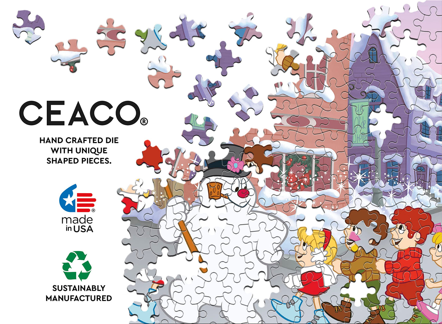 Ceaco - Frosty The Snowman - Follow Frosty - 100 Piece Jigsaw Puzzle