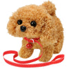 Ksabvaia Plush Teddy Toy Puppy Electronic Interactive Dog - Walking, Barking, Tail Wagging, Stretching Companion Animal For Kids Toddlers