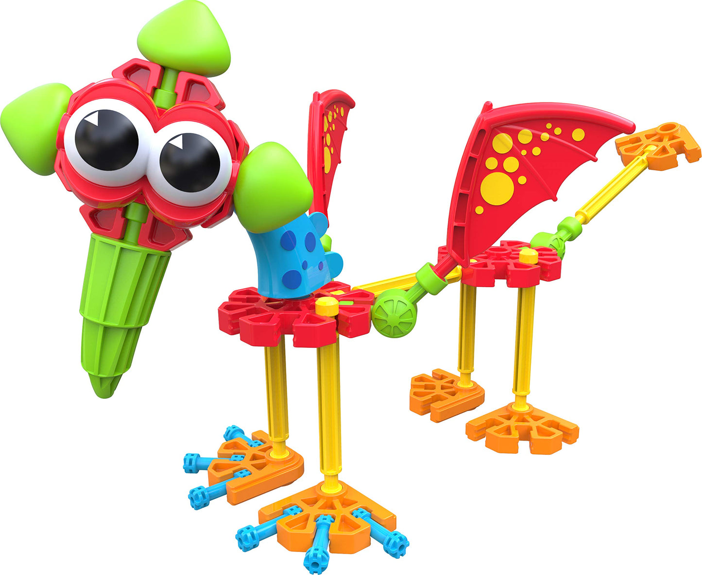 Kid K'Nex - Dino Dudes Set ‚ 100 Pieces, Preschool Stem Building, Kid Construction Set, Creative Play‚ Ages 3+