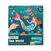 Binca Foam Sticker Mosaic Art Activity, 750+ 3D Glitter Foam Stickers, 5 Underwater Animals with Display Arch, DIY MessFree Act