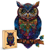 Wooden Puzzles for mature-themeds Unique Shaped Animal Jigsaw Puzzles Owl Wood Puzzles mature-themed Birthday Gifts for mature-themed and Kids 200 Piece 11.14?7.28