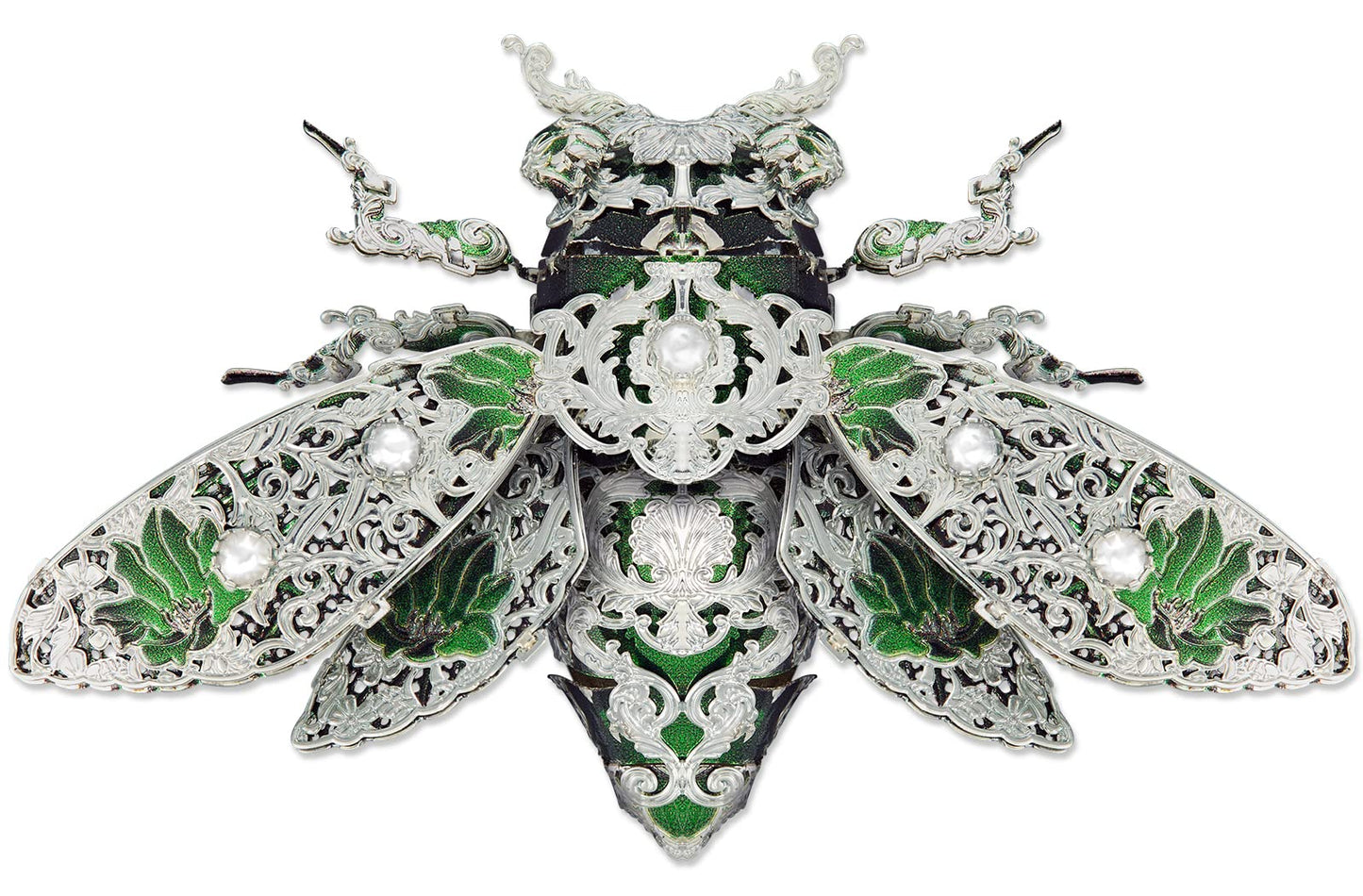 Piececool Metal 3D Puzzles For Adults, Cicada 3D Model Building Kits Insect Themed Animal Fashion Brooch Assembling Diy Crafts Creative Gifts