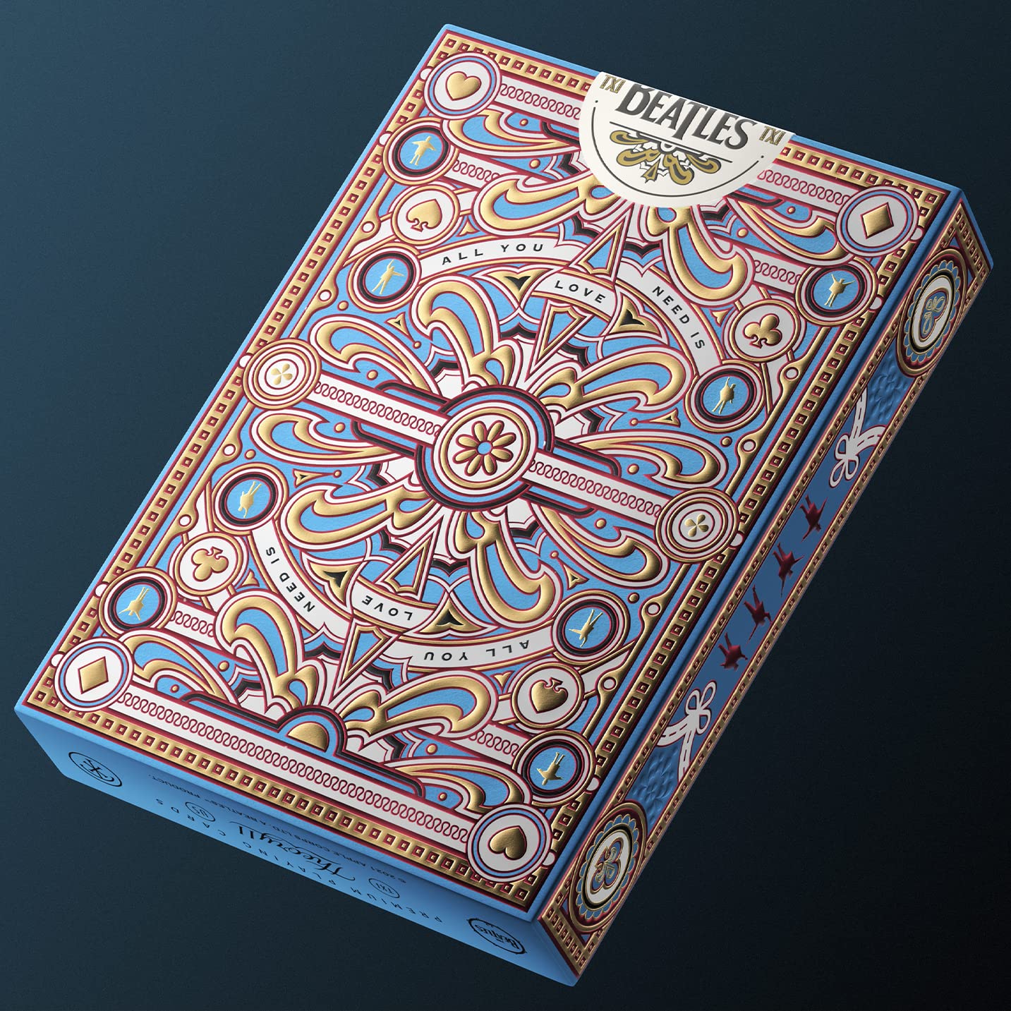 theory11 The Beatles enhanced Playing Cards - Blue Deck Officially Licensed Collector's Cards