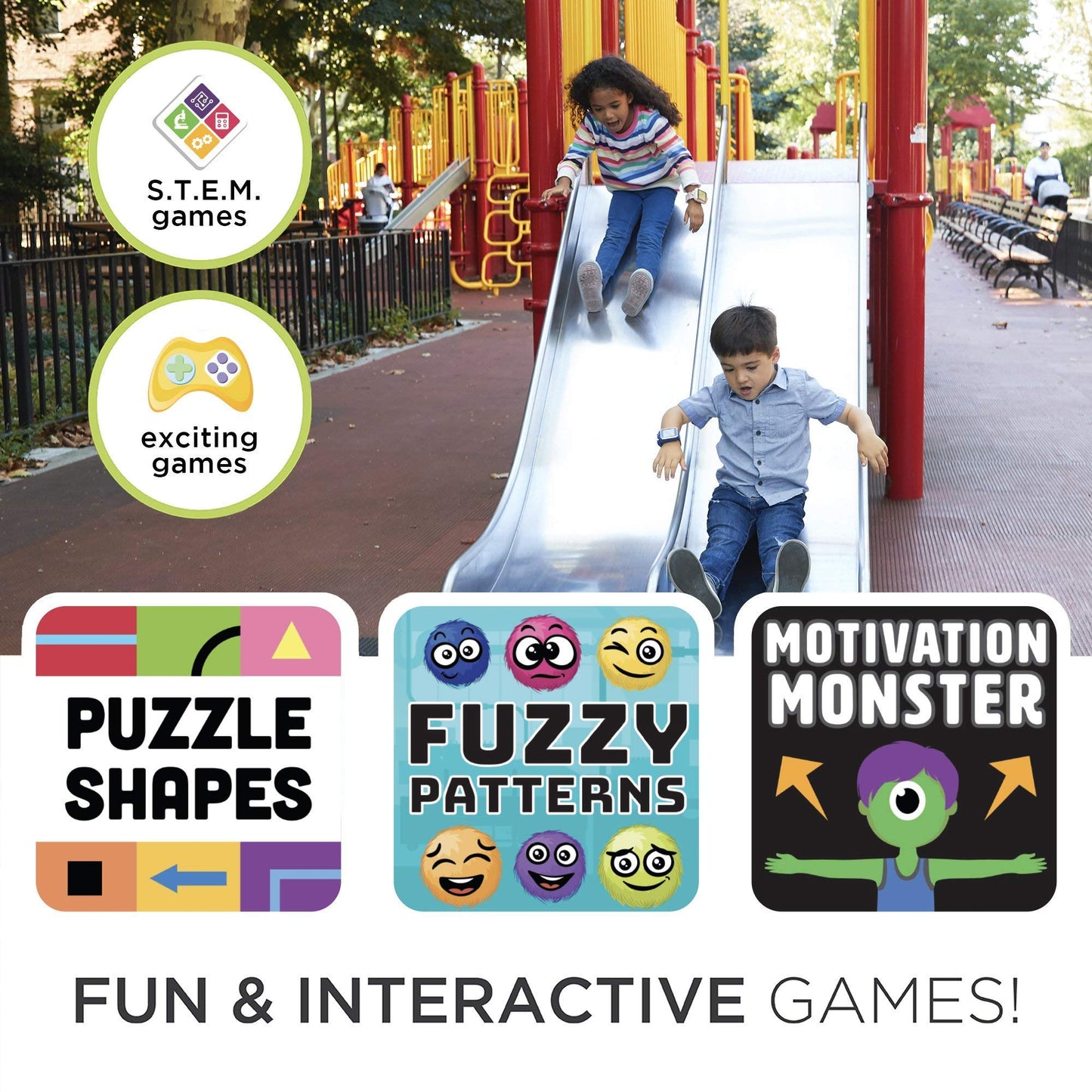 Smartwatch for Kids with Swivel Selfie Camera, STEM Learning, 20+ Games, Audio Bedtime Stories, Store Music for Kids Toddlers Bo