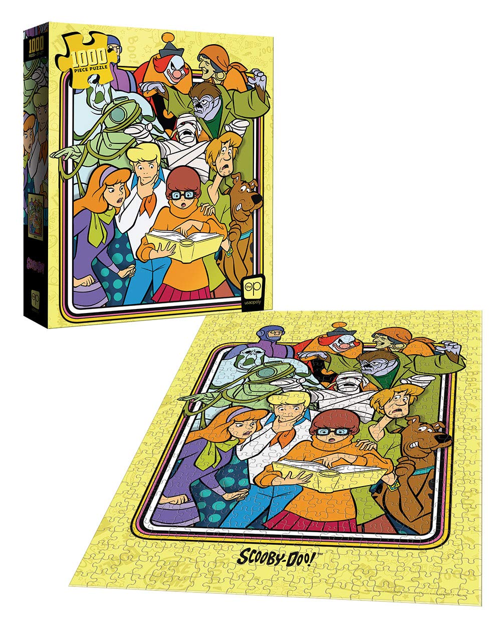 Usaopoly Scooby-Doo Those Meddling Kids 1000 Piece Jigsaw Puzzle | Officially Licensed Scooby-Doo Merchandise | Collectible Puzzle Featuring Scooby-Doo, Shaggy, Velma, Daphne And Fred, Yellow