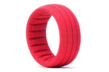 AKA Racing 34101S 1/8 Truggy Shaped Insert Grooved Red Soft 4