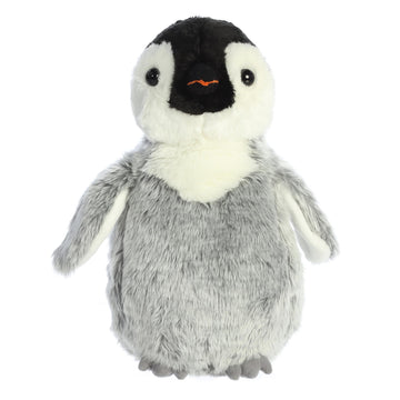 Aurora® Penny Penguin™ Stuffed Animal - Gray 12 Inches - Soft Polyester Plush - Adorable Flopsie™ Model 04081