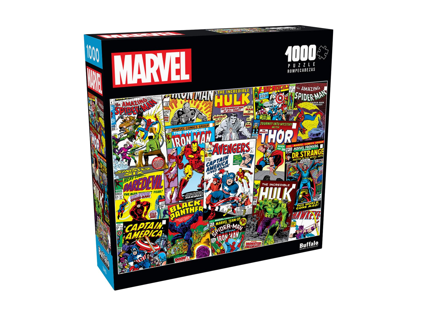 Buffalo Games - Marvel - Comic Book Collage - 1000 Piece Jigsaw Puzzle For Adults -Challenging Puzzle Perfect For Game Nights - Finished Size Is 26.75 X 19.75