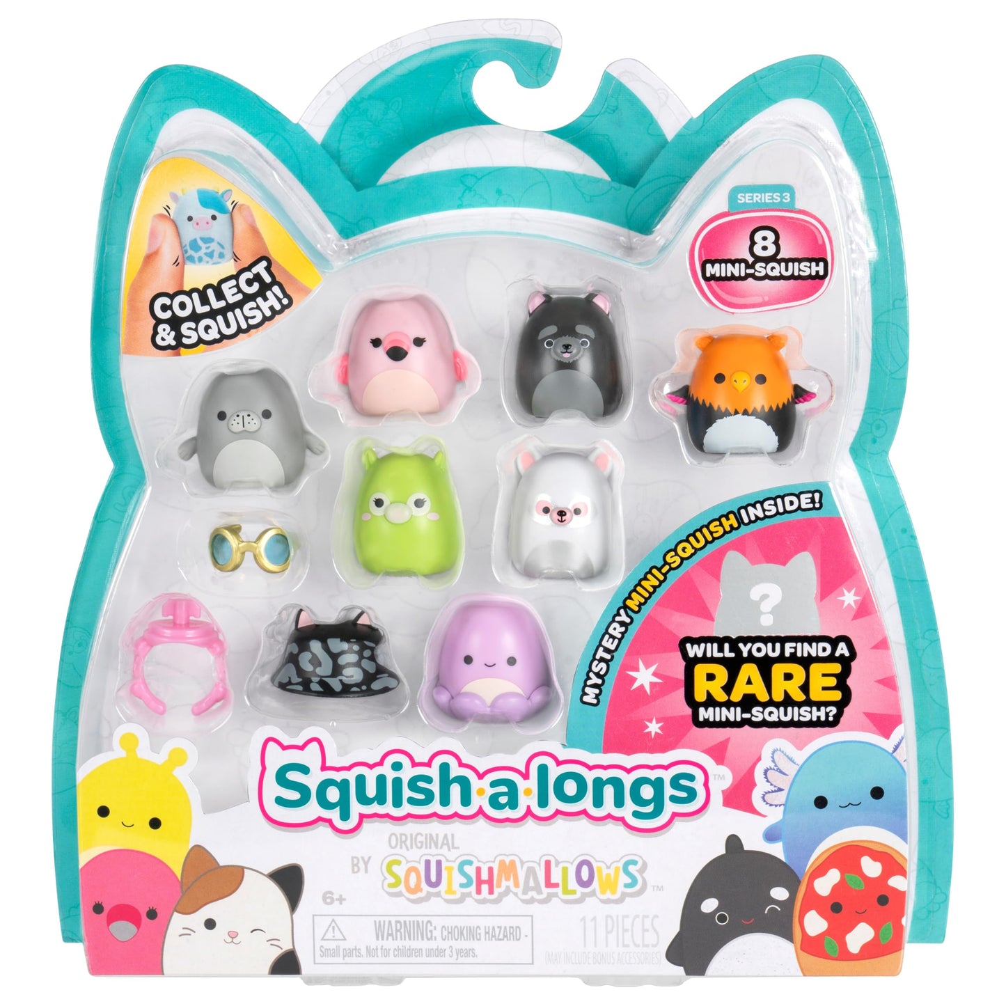 Squish-A-Longs Mini-Squish 8-Pack (Wave 3, Style 3)