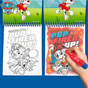 Horizon Group USA Paw Patrol Aqua Art Activity Book, Reusable Water Reveal, Medium Size, Colorful Toddler Travel Toy