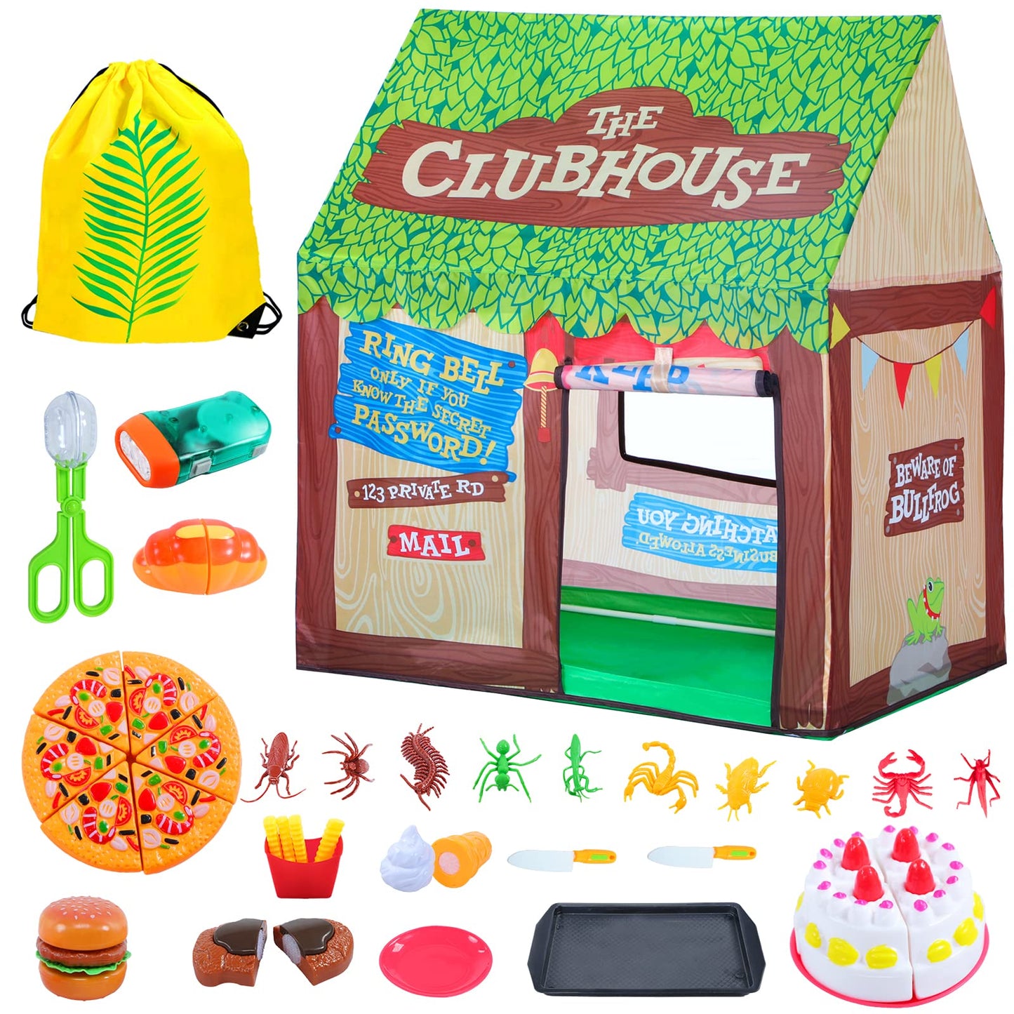 Swehouse Kids Play Tents For Boys Tent For Kids Indoor And Outdoor Tent Boys And Girls Toys Children Indoor Playhouse For Kids Gifts For Christmas Birthday (Kids Tent With Toys)