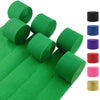 Oun Nana Crepe Paper Streamers 6 Rolls Green 2.2 Inches 738 Feet, Party Supplies DIY Crafts for Birthday, Wedding, Baby Shower,