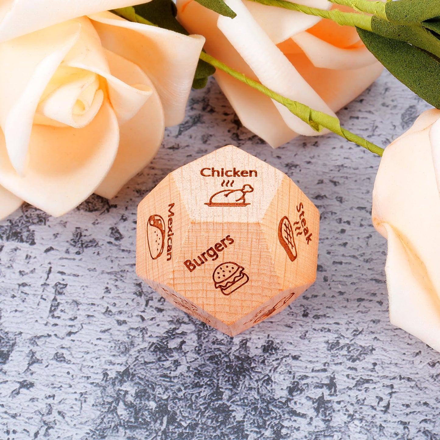 AMBREGRISSUN Valentines Day Anniversary Date Night Gifts Gifts for Him Her Boyfriend Girlfriend Food Decision Dice Birthday Gift