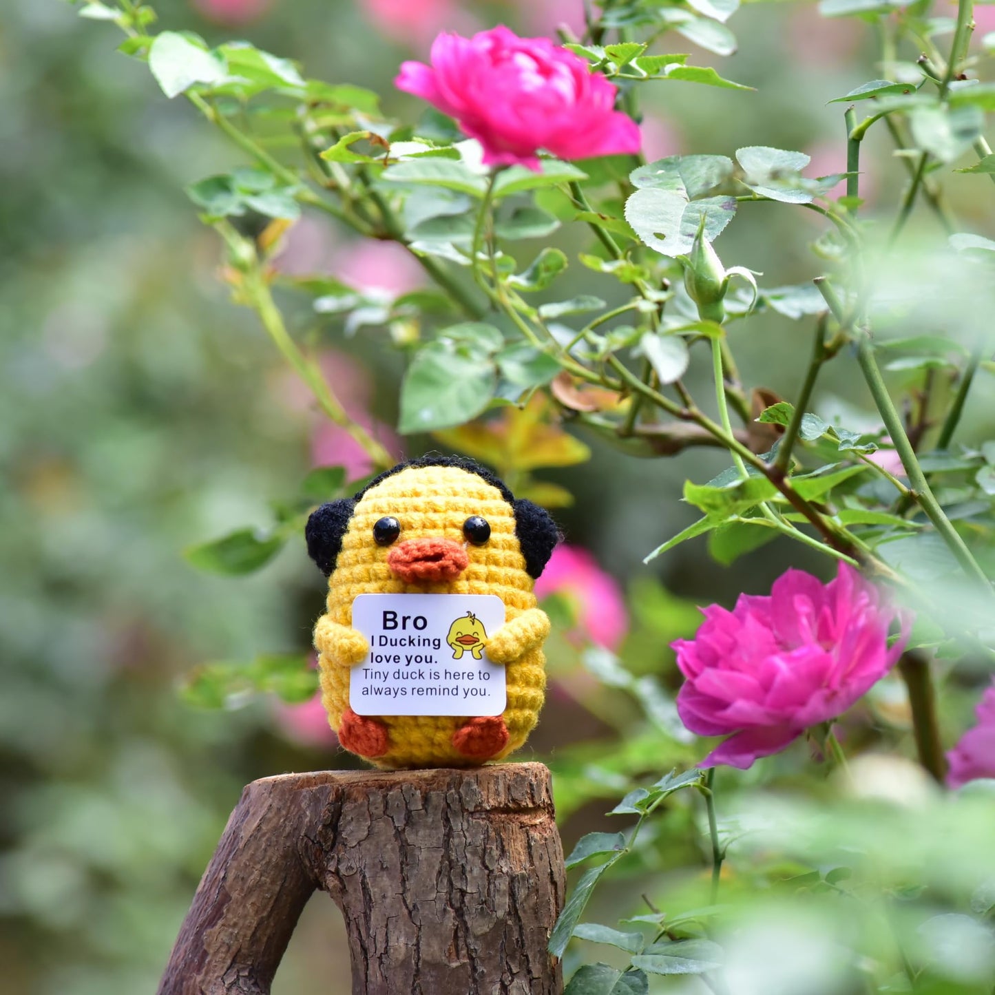 Qyqkfly Funny Crochet Handmade Emotional Ducks Mental Support Positive Supportive Encouragement For Women Men Birthday Christmas
