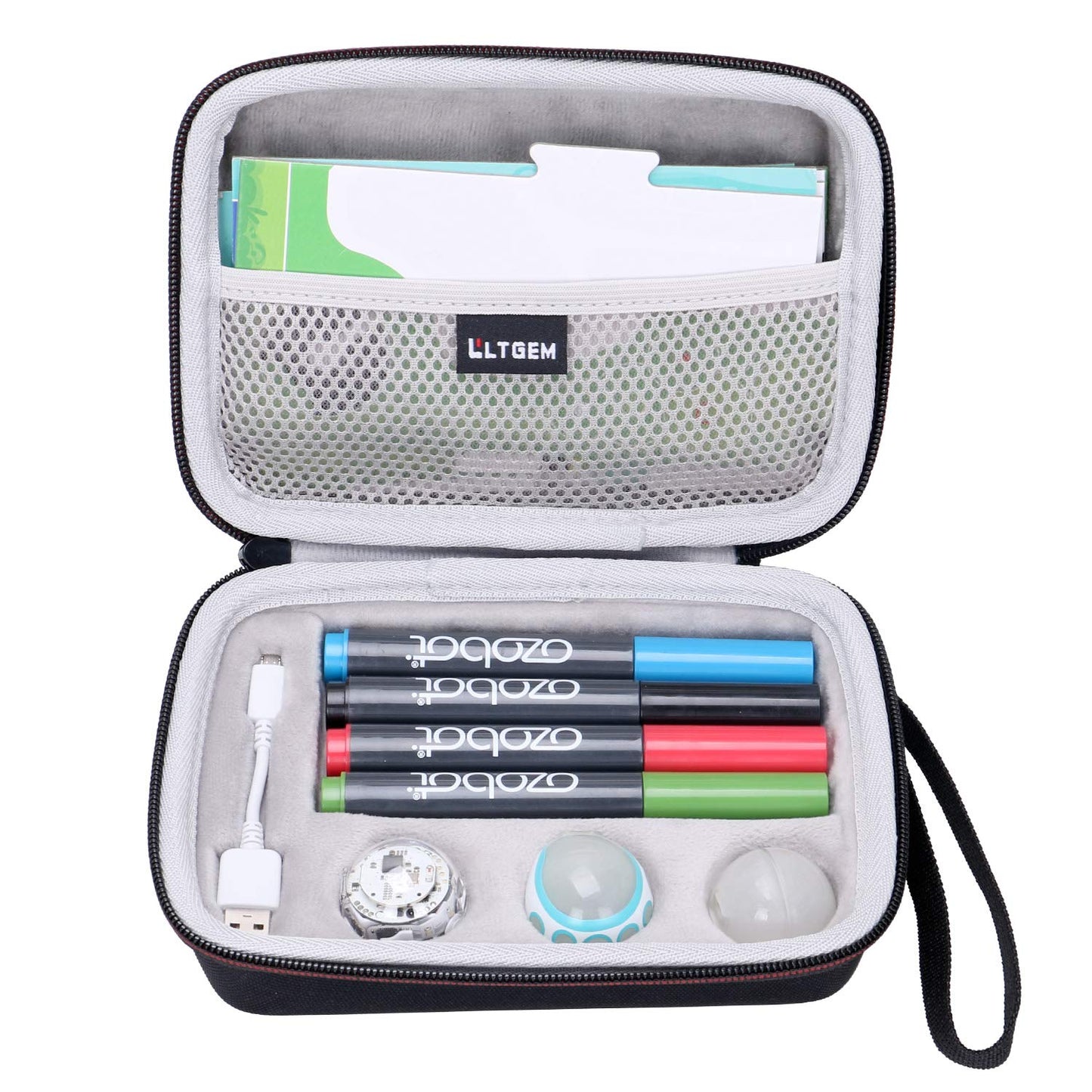 Ltgem Carrying Case For Bit Coding Robot - Fits Usb Charging Cable/Playfield/Skin / 4 Color Code Markers (Fits A Full Robotics Kit)-Case Only