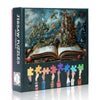 Jigsaw Puzzles for mature-themeds Fantasy World Inside of The Book Puzzle Flowers Knowledge Butterfly Puzzles Castle Puzzles for mature-themeds 1000 Pieces-Landscape Challenge Impossible Games