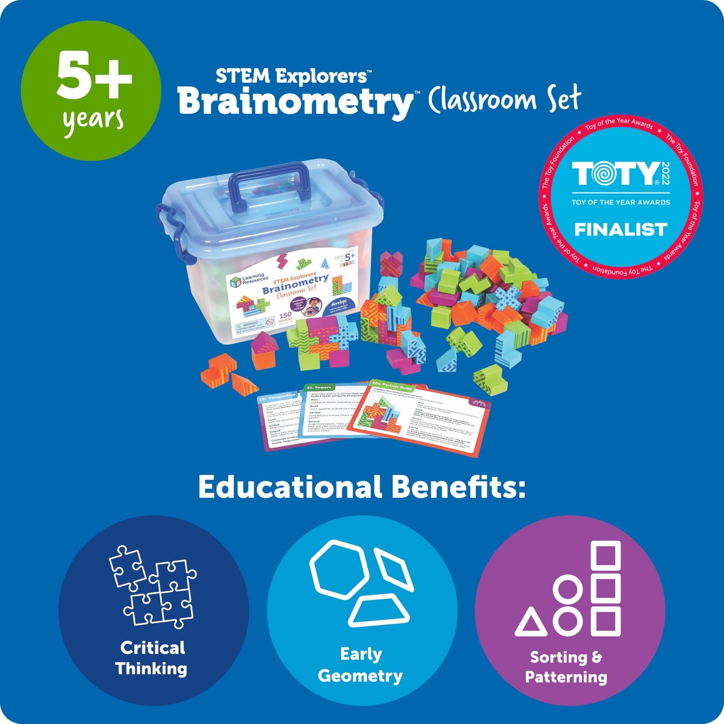 Learning Resources Stem Explorers Brainometry Classroom Set, Kids Games, Puzzles, Sensory Toys, Classroom Must Haves, Montessori