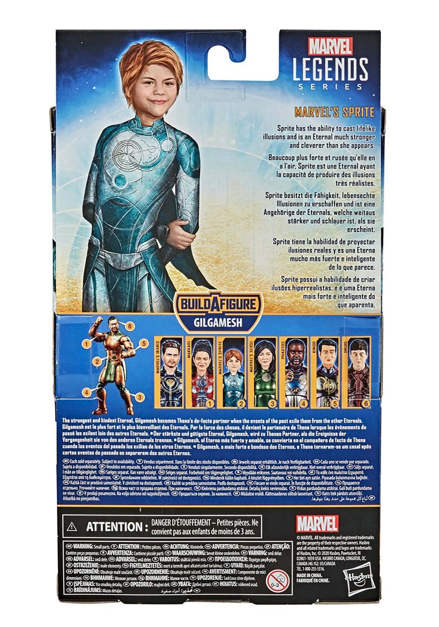 Marvel Hasbro Legends Series The Eternals Sprite 6-Inch Action Figure Toy, Movie-Inspired Design, Includes 2 Accessories, Ages 4 And Up