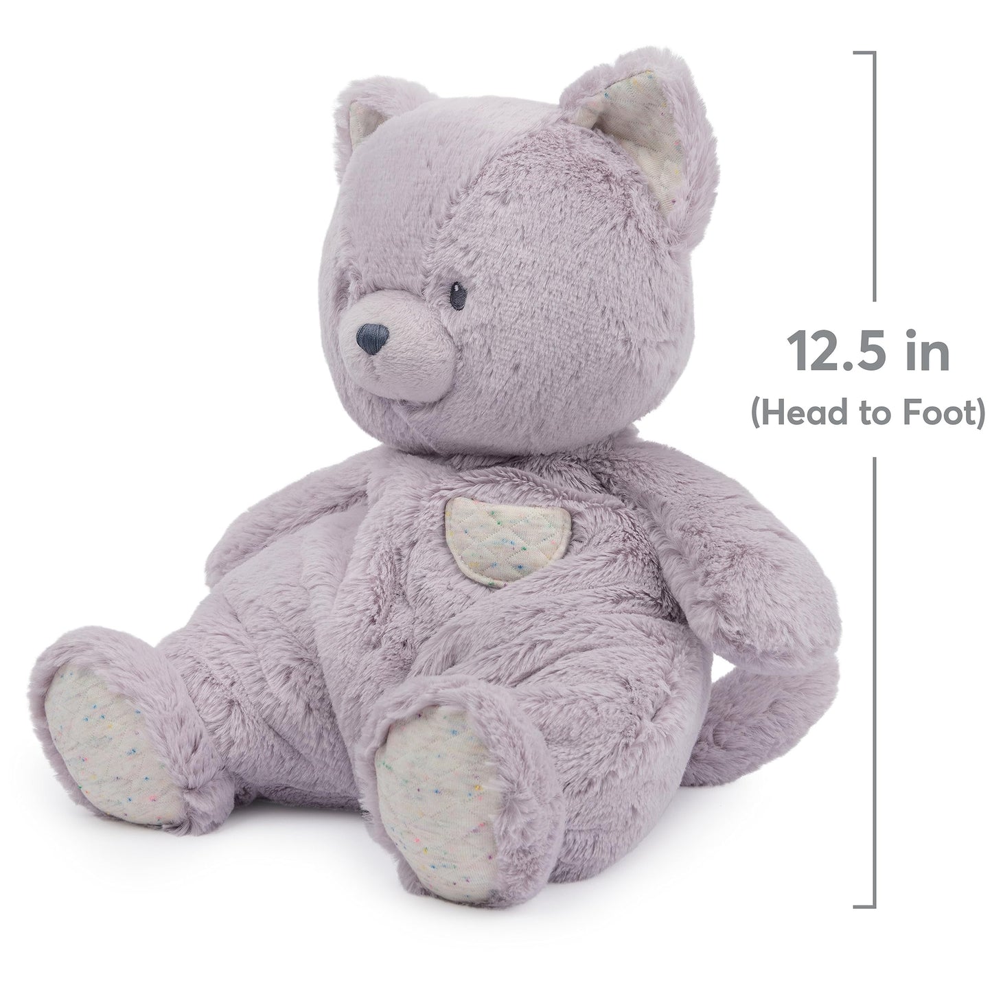 Gund Baby Oh So Snuggly Kitten Large Plush Stuffed Animal For Babies And Infants, Lavender, 12.5