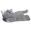 Aurora® Adorable Mini Flopsie™ Rhino Stuffed Animal - Playful Ease - Timeless Companions - Gray 8 Inches