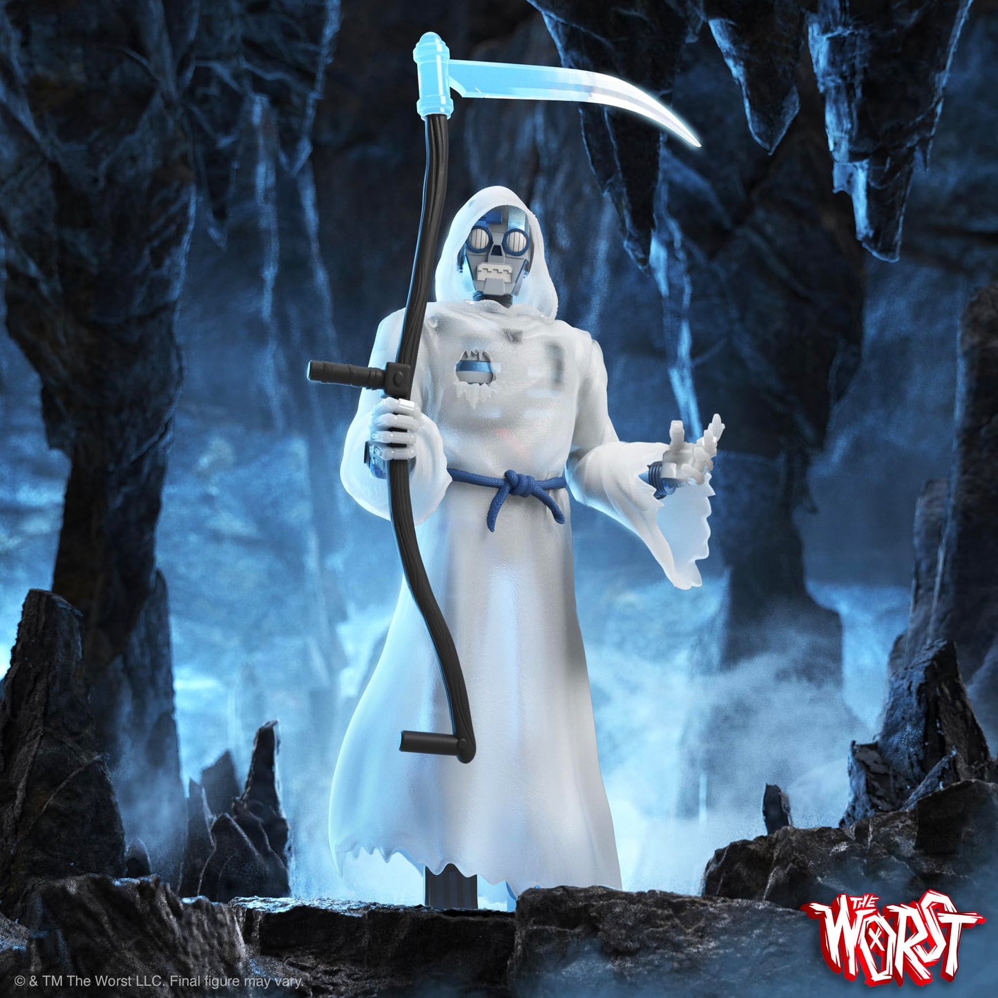 Super7 ULTIMATES! The Worst Robot Reaper (Frozen Death) - 7'' The Worst Action Figure with Accessories Collectibles and Retro To