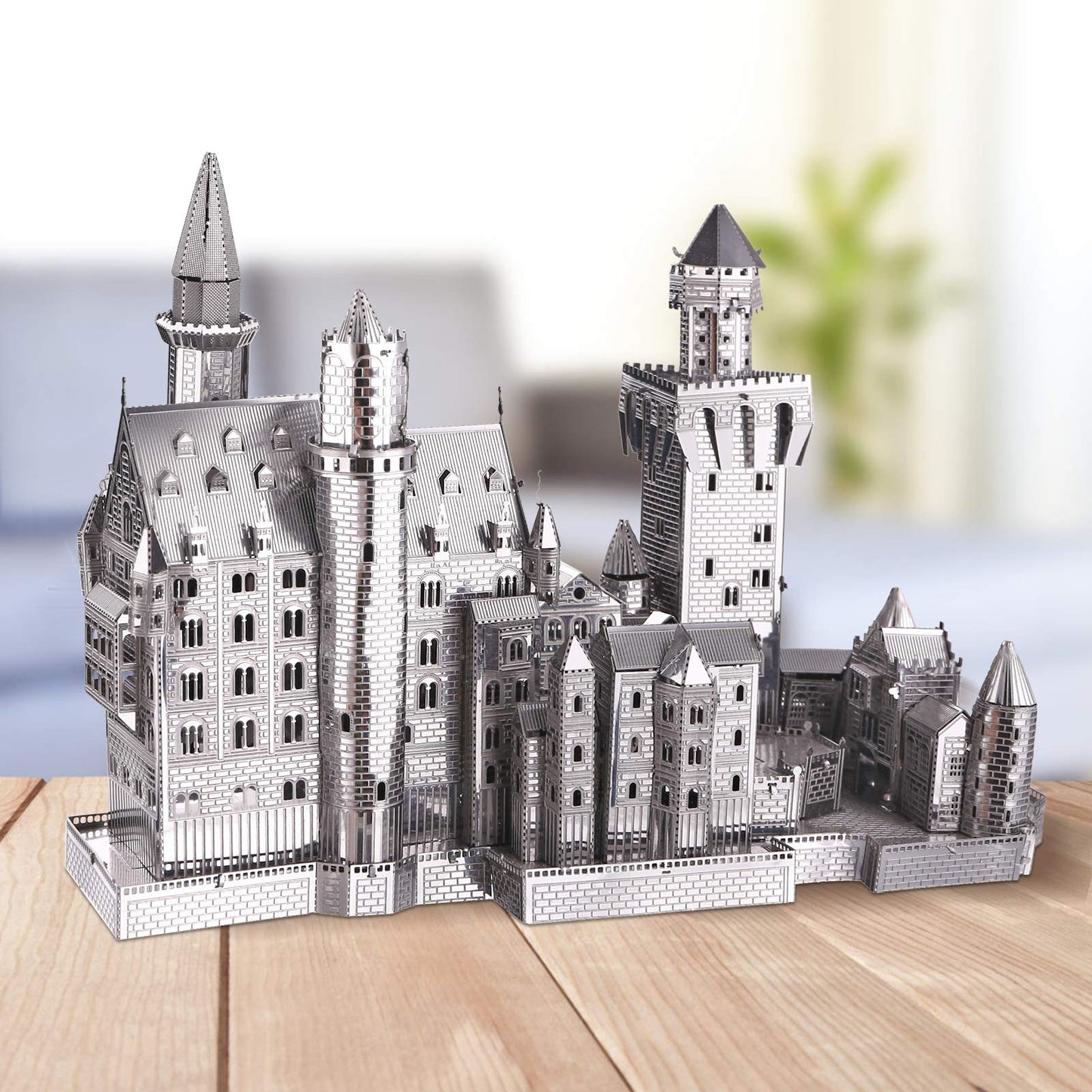 Piececool 3D Puzzles For Adults Metal Model Kits, Neuschwanstein Castle Architecture Building Kits, Diy 3D Metal Puzzle For Teen Boys Girls Students, Great Birthday Gifts, 64 Pcs