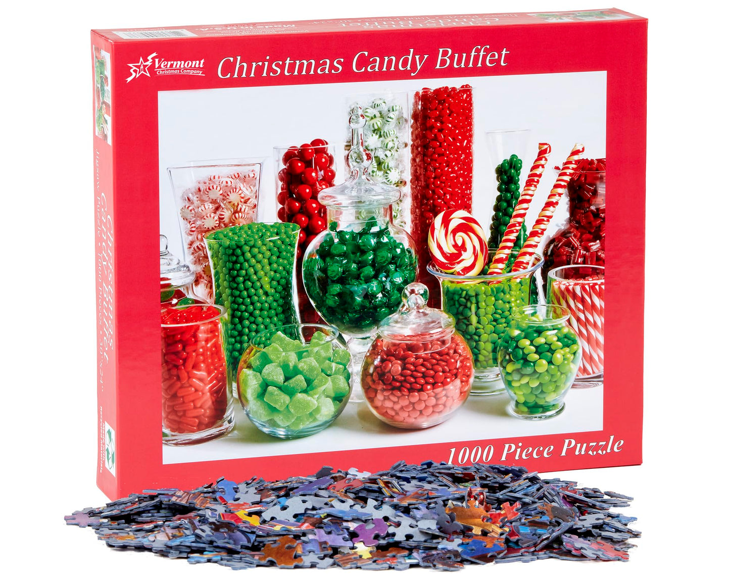Vermont Christmas Company Christmas Candy Buffet Jigsaw Puzzle 1000 Puzzle