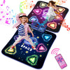 Dance Mat Toys For 3-12 Year Old Girls Boy, 2 Players Dance Mat With Light-Up 12 Buttons & 5 Games Mode, Bluetooth Dance Game To