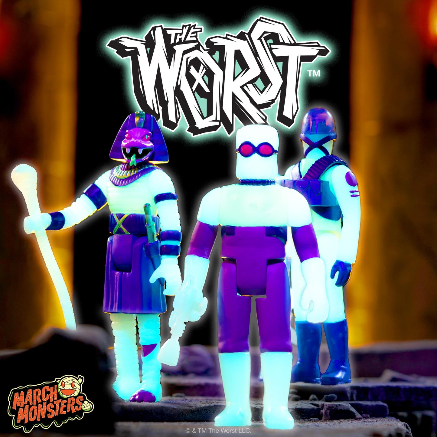 Super7 The Worst Killer Gas Phantom (Monster Glow) - 3.75'' The Worst Action Figure Collectibles And Retro Toys