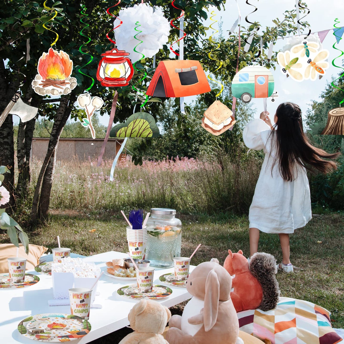 Bonbeedesign Camping Party Supplies, Camping Party Decoration, Camping Party Favors (Camping Party Decor)