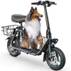 URBANMAX Electric Scooter with Seat for mature-themed 550W Motor Up to 18.6 MPH Max Range 20 Miles Includes Ample Storage Basket for Pets Dogs Items C1S
