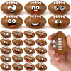 Arrowbash 24 Pcs Mini Face Football Stress Balls For Boys Girls Football Stress Balls Funny Face Squeeze Balls Foam Balls For St