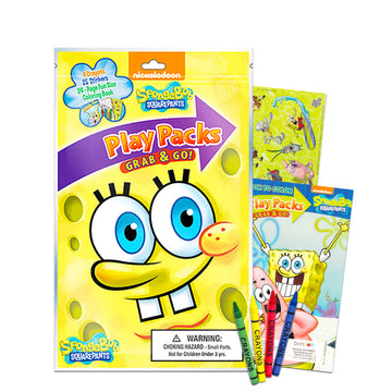 Nickelodeon Spongebob Squarepants Coloring Book Set - 7 Piece Multicolor Activity Pack with Crayons, Stickers, and Magic Pen