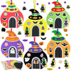 Fennoral 12 Pack Halloween Craft Kit For Kids Make You Own Witch House Foam Stickers Ornament Diy Arts And Crafts For Kids Girls