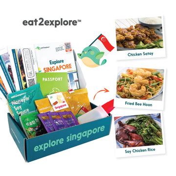 Eat2Explore Cooking Kits For Kids - Interactive & Educational Set With 3 Recipe Cards, Key Ingredients & Cooking Tools - Ideal I