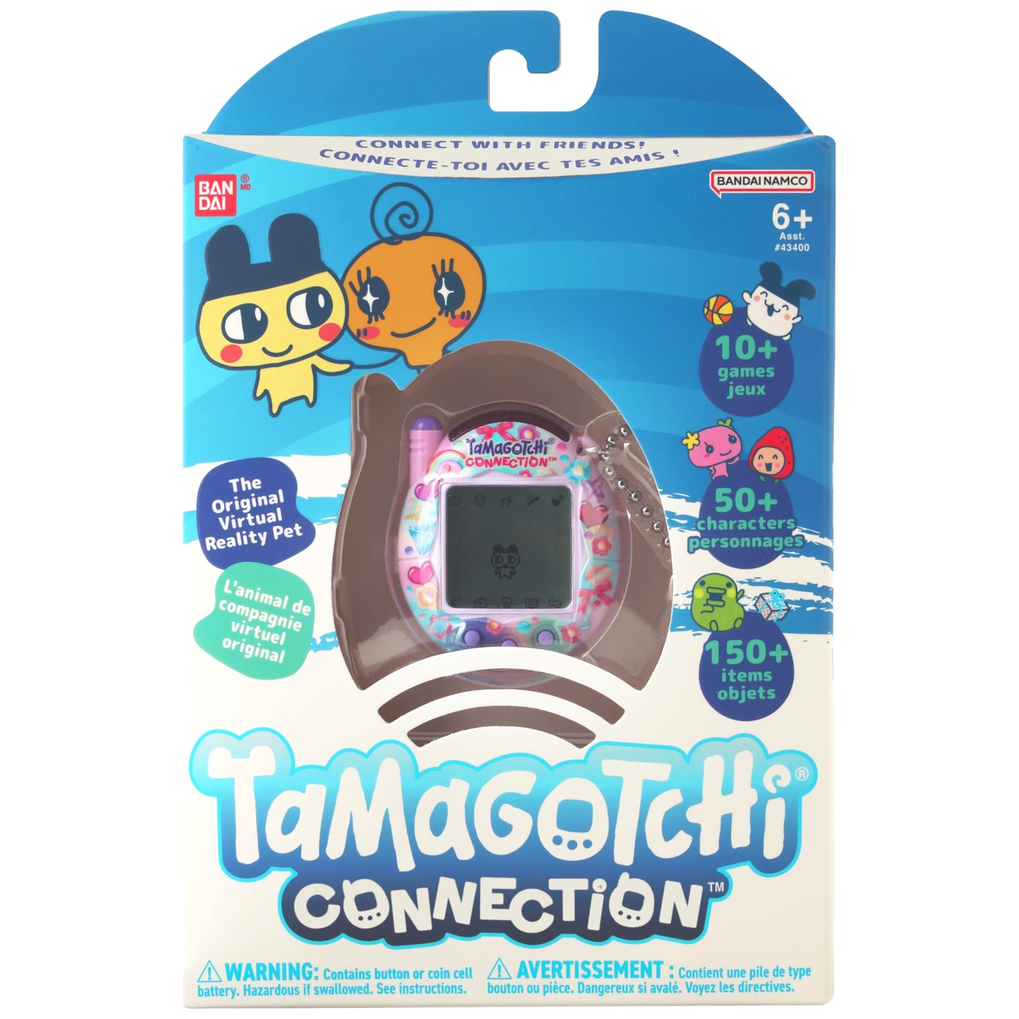 Tamagotchi Connection - Sweet Charms Virtual Pet Toy, Collectible Interactive Game, Colorful Design for Kids