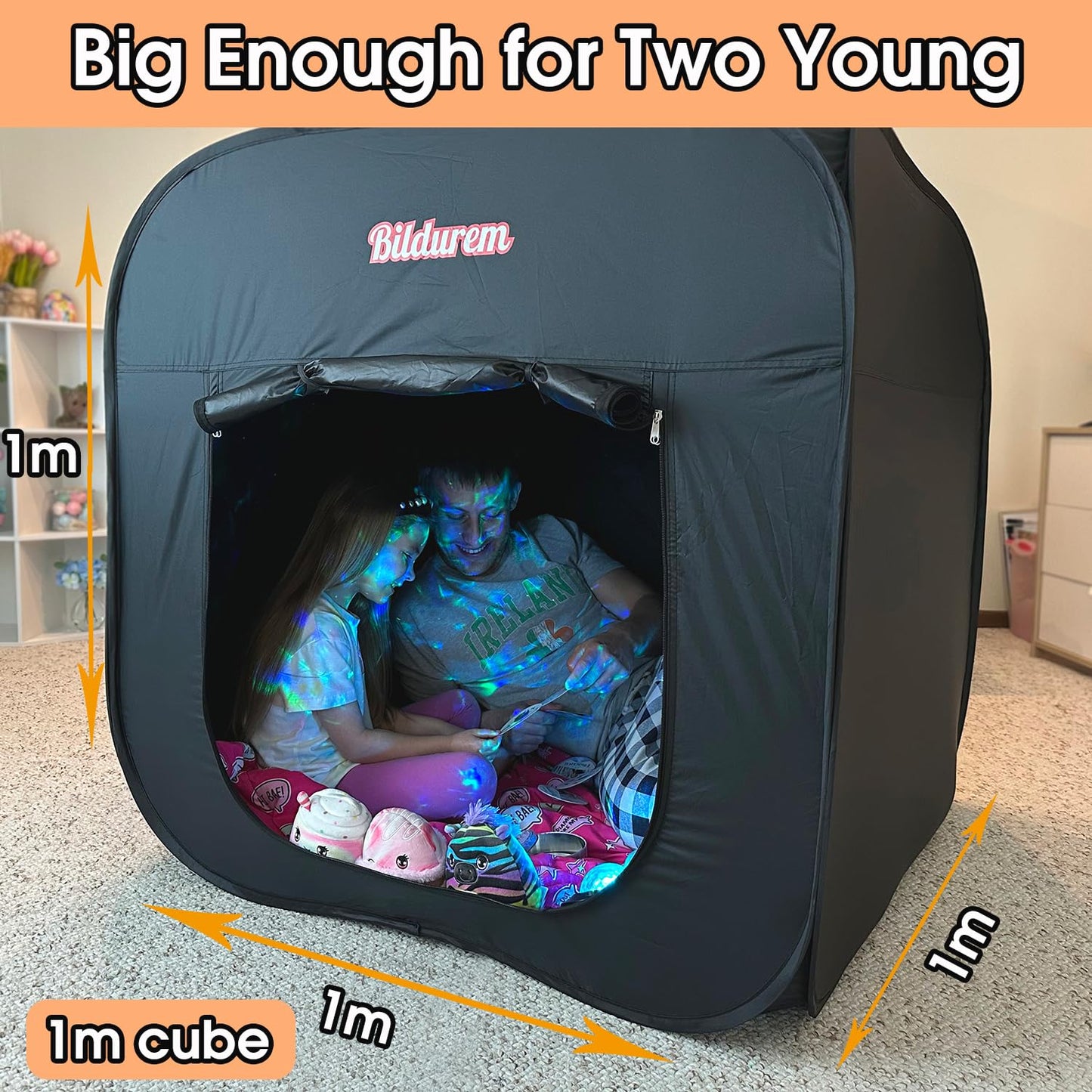 Sensory Tent For Kids With Autism, Adhd, Spd - Calm Corner Helps Children Relax, Reduce Anxiety & Improve Focus - Portable Pop-U