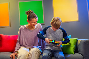 Flipslide Game - Electronic Handheld Game | Addictive Multiplayer Puzzle Game Of Skill | Flip, Slide & Match Colors To Beat The Clock | 4 Thrilling Game Modes | Ages 8+ | Includes Batteries