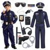 Spooktacular Creations Halloween Police Costume for Kids Dark Blue Police Officer Costume for Boys Toddler Cosplay RolePlay Themed Party (Small 5-7 yrs)