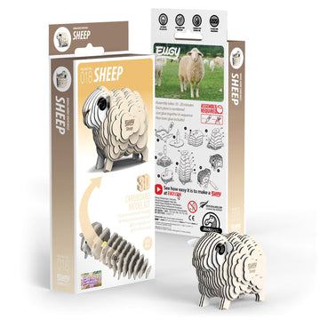 Eugy Sheep 3D Puzzle, 22 Piece Eco-Friendly Educational Toy Puzzles For Boys, Girls & Kids Ages 6+